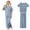 Navy, variant on Hiijoy Infant Girls Pajamas Short Sleeve Top & Pants Soft Sleepwear Homewear, Sizes 18-24M