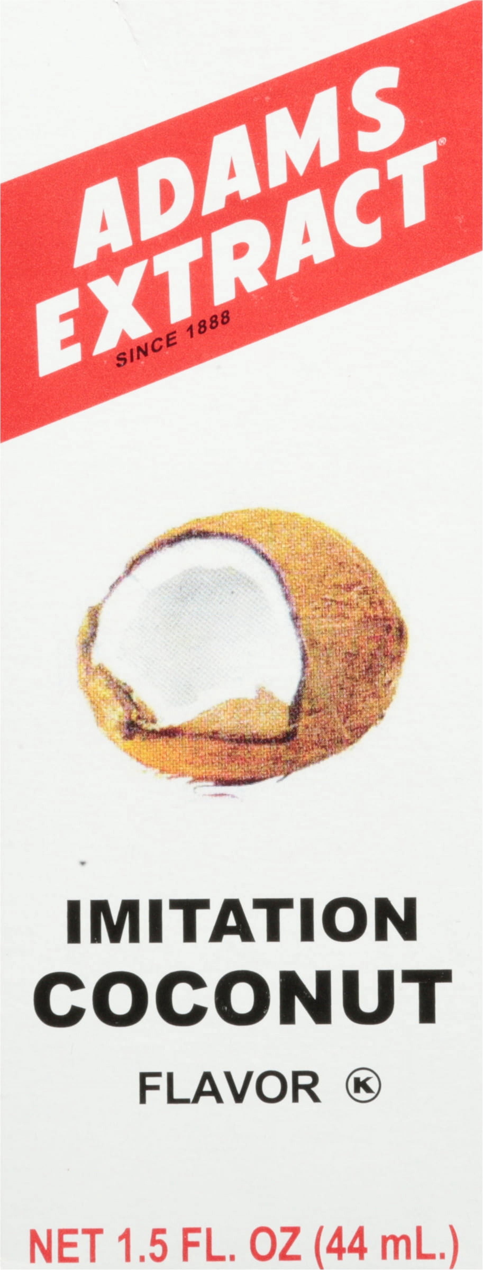 Adams Extract Imitation Coconut Flavor Extract, 1.5 fl oz