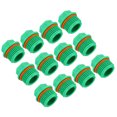 thumbnail image 1 of Unique Bargains 1/2PT PPR Pipe Fitting End Cap, 12 Pack Hex Male Water Tubing Stopper PPR Pipe Connector Plug, Green, 1 of 6