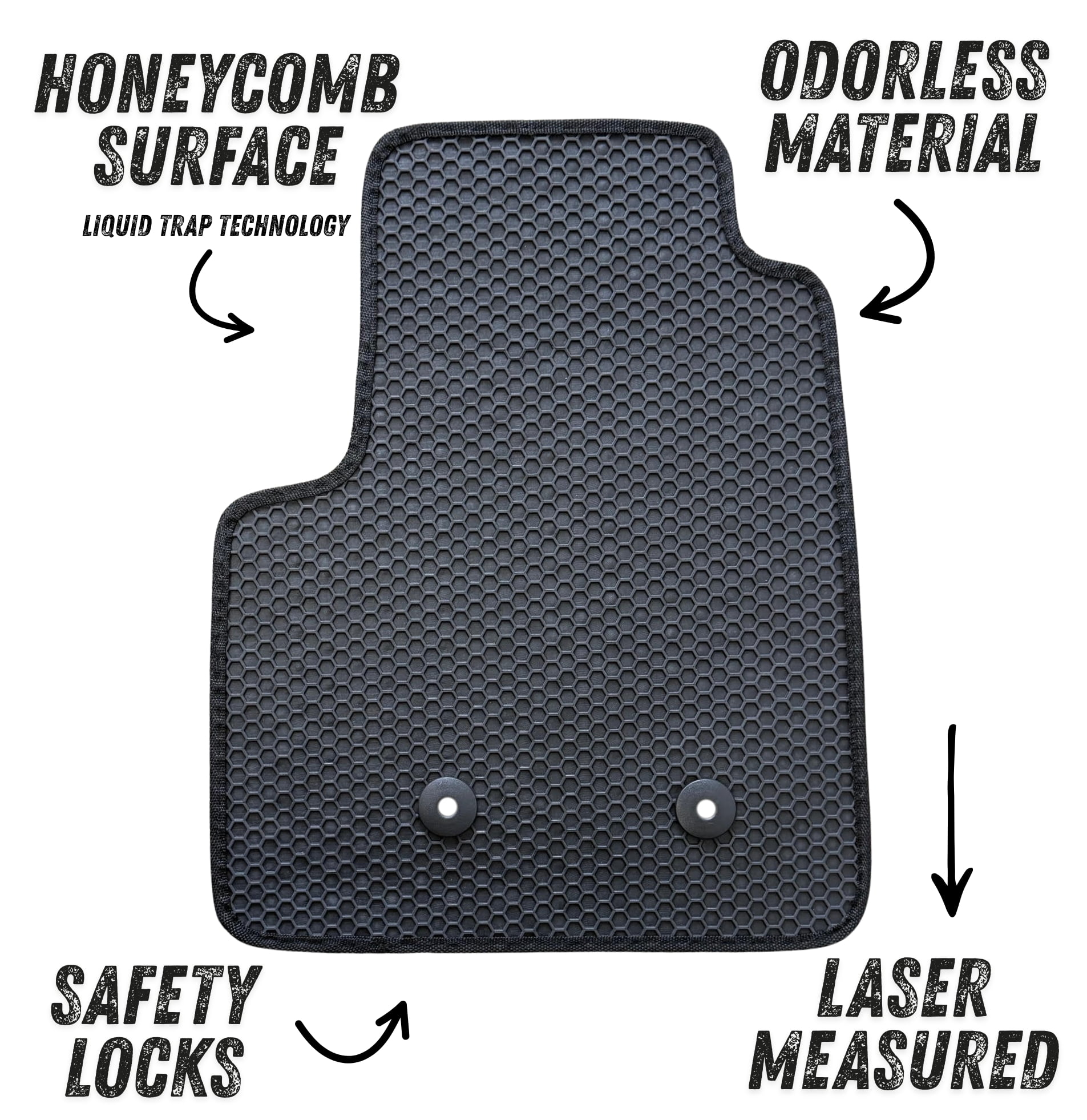 All Weather Floor Mats for 2015 to 2022 Chevrolet Colorado / GMC Canyon Crew Cab, Front and Rear