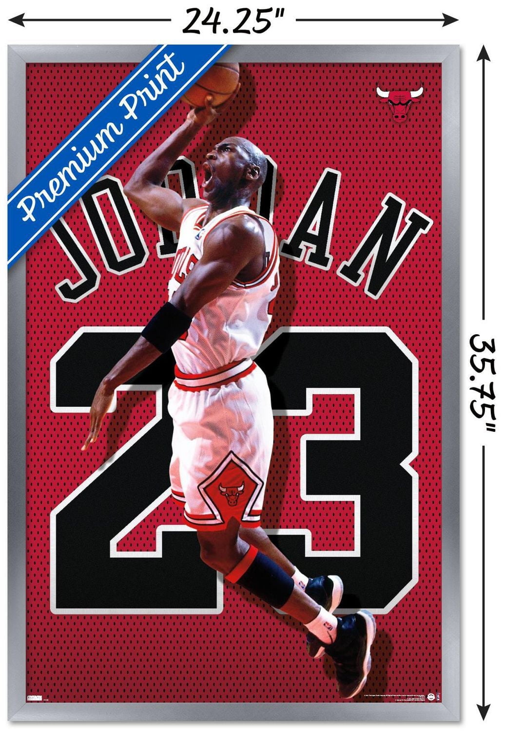 Michael Jordan - Jersey Wall Poster