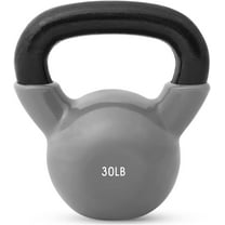 JFIT Kettlebell Weights Vinyl Coated Iron, 30 LB