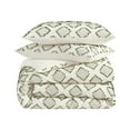 thumbnail image 3 of Better Homes & Gardens 3-piece Green Clipped Jacquard Diamond Duvet Cover Set, Full/Queen, 3 of 4