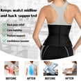 thumbnail image 4 of Adjustable Waist Trainer for Women, Double Belts Neoprene Corset with Zipper, Workout Cincher for Tummy Control & Back Support, 4 of 7