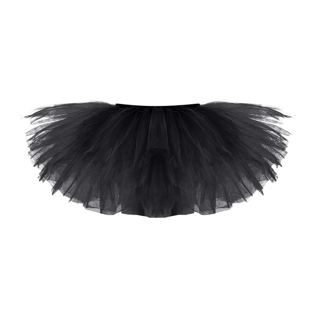 Falda corta de malla de 5 capas plisada para mujer a la moda falda de baile tutú para adultos Wmkox8yi FGJ581