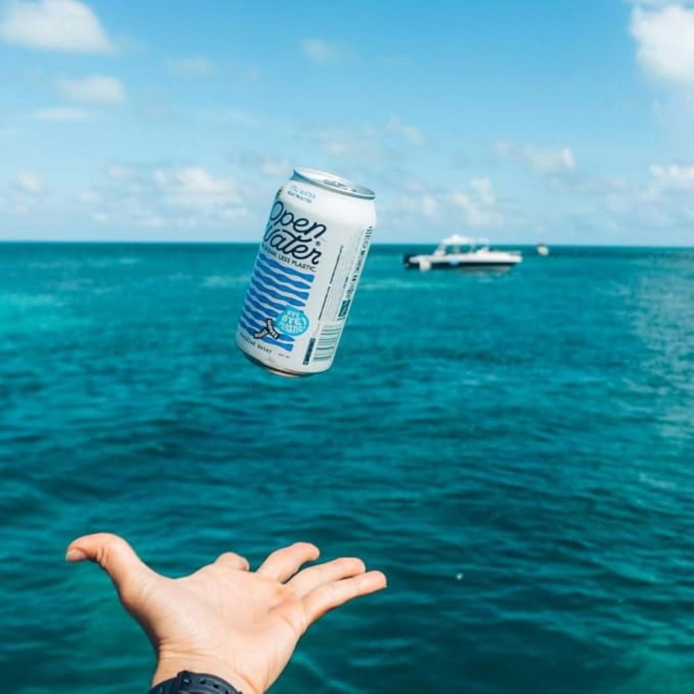 Open Water | Still Canned Water with Electrolytes in 12-oz Aluminum Cans (4 Cases, 48 cans TOTAL) | BPA-free and Eco friendly