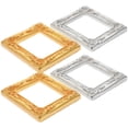 thumbnail image 3 of EeaseCA 4pcs Miniature Resin Photo Frame Vintage Painting Picture Frame for Mini House, 3 of 7