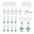 thumbnail image 1 of CNKOO Gift Bags Set DIY Drawstring Candy Biscuit Pouches Kit Heart Shaped Keychain Hanging Tags Favor Bags Set, 1 of 9