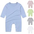 thumbnail image 6 of JFOPQVSM 3PCS Baby Long Sleeve Romper Breathable Infant Jumpsuit Soft and Lightweight Sleep Play Outfit for 3-18 Months, 6 of 6