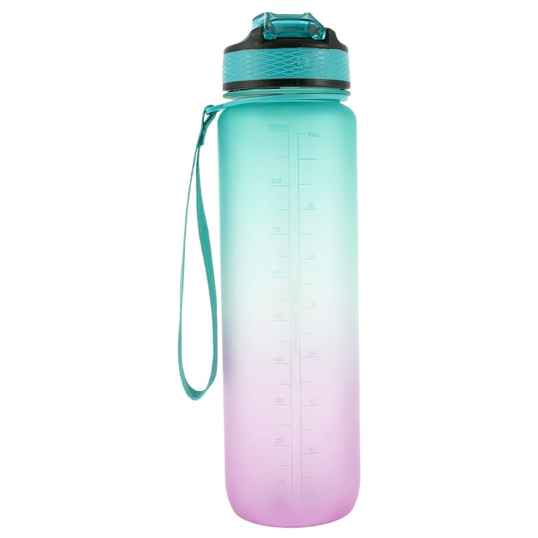 Tritan Sports Water Bottle, 32oz / 1000ml, Transparent Lime