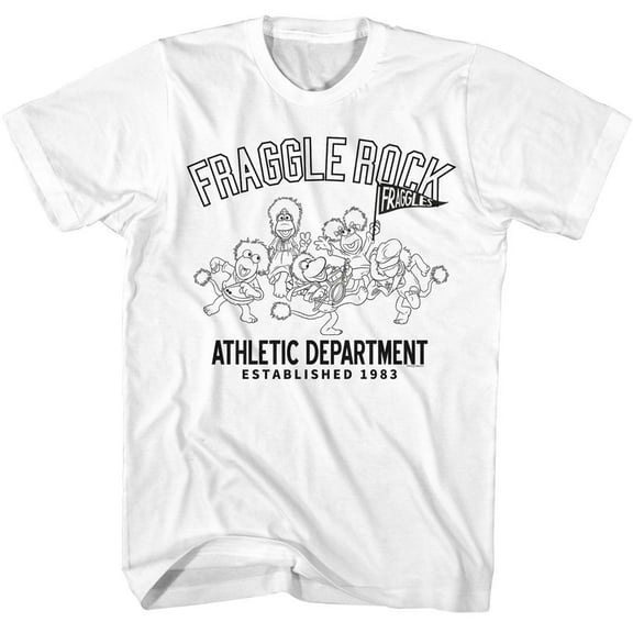 Fraggle Rock Athletic Department White Adult T-Shirt M