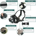 thumbnail image 2 of Dog Muzzle, Silicone Basket Muzzle for Small Medium Large Dogs, Soft Cage Muzzle Prevent Biting Chewing, Allow Drinking Panting, Suitable for German Shepherd, 2 of 5