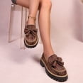 thumbnail image 5 of SACFOF Loafers for Women Comfort Round Toe Slip On Anti Slip Low Chunky Heel Penny Loafers for Work Daily Casual Dressy, 5 of 6