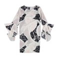 thumbnail image 1 of bar III Robe Droite à Manches à Volants pour Femmes, Rose, Grand, 1 of 2