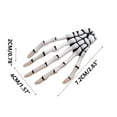 thumbnail image 4 of Fnochy Halloween Skeleton Hands Bone Hair Clips, Halloween Decorations White and Black, Punk Rock Horror Hair Clip for Women Girls Hair Accessories, 4 of 6