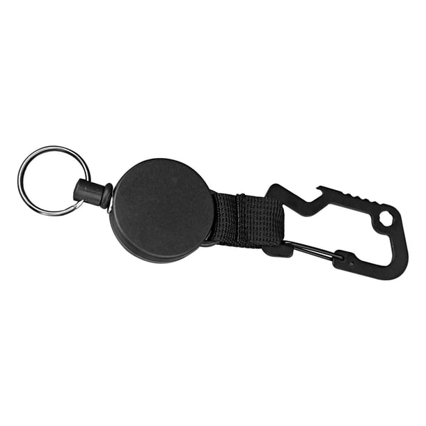 Llavero retráctil shamjiam con mosquetón resistente soporte de insignia ligero