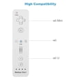 thumbnail image 2 of Game Controller For Wii And Nunchuk Motion 2 In 1, Built-In Motion Plus Remote And Nunchuck Controller With Silicon Case For Nintendo Wii And Wii U (White), 2 of 7