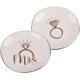 thumbnail image 3 of Ceramic Jewelry Tray Ring Dish for Storage Use 2Pcs White Jewelry Plates, 3 of 4