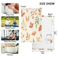 thumbnail image 6 of Yayeee 100% Cotton Hand Towels for Bathroom 16" x 28" Soft Absorbent Kitchen Towel, Beige Autumn Leaves, 6 of 7