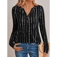 thumbnail image 2 of Brythos Long Sleeve Tops for Women,Relaxed Commuter Aesthetic Womens Long Sleeve T Shirts,Business and Casual Flexibility Long Sleeve T Shirt Women,Black,S, 2 of 5