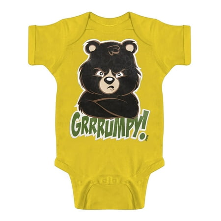 

Toddlers Grrrumpy Bear Bodysuit - Yellow - 12 Months