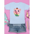 thumbnail image 3 of Pig Eating Popsicles T-Shirt Juniors -Image by Shutterstock,  Large, 3 of 4