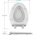 thumbnail image 5 of Litake Elongated Toilet Seat with Toddler Seat Built in, Potty Training Toilet Seat for Toddlers, White Toilet Seat Elongated Fits Both Adult and Child, with Slow Close and Magnets- Elongated, 5 of 10