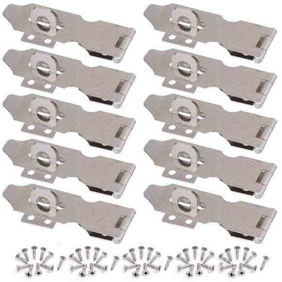 Wideskall Pivotant de Sécurité Plaqué Zinc 3 Pouces Pouces avec Vis (Lot de 10)
