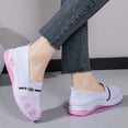 thumbnail image 7 of Hurxie Walking Shoes Women Slip on Sneakers Non Slip Work Tennis Plantar Breathable Mesh Comfortable Ladies Nursing White, 7 of 7