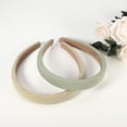 thumbnail image 5 of Unique Bargains 2 Pcs Pastoral Stripe Headbands Fashion Anti Slip Hair Accessories for Women Green Beige 0.87" Wide, 5 of 7