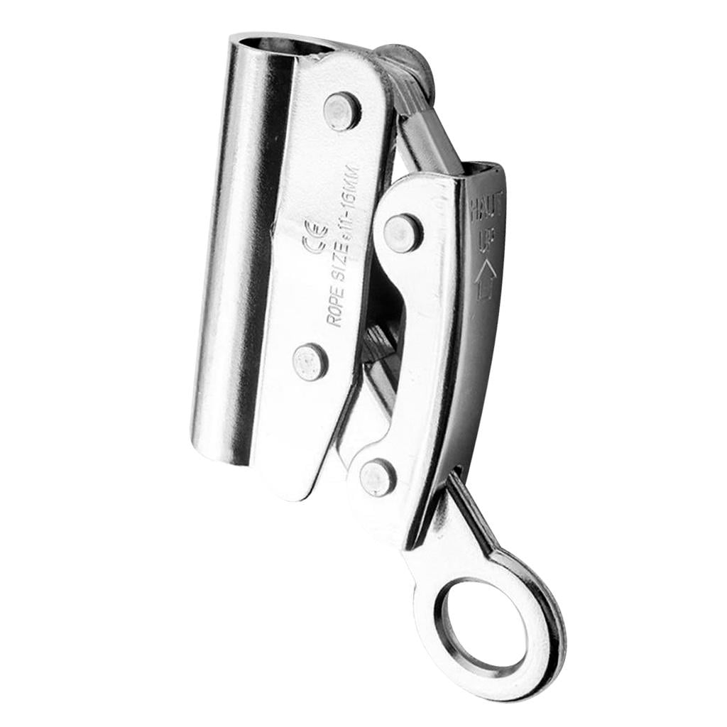 Nishiyuenyi Climbing Fall Protect Carabiner Rope Grab Ascender 11-16mm Rope Rappelling B 6KN