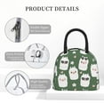 thumbnail image 4 of Rateoe Alpaca Faces Pattern Lunch Bag Women, Lunch Box, Lunch Bag, Small Leakproof Lunch Tote Large Capacity Reusable Insulated Cooler Lunch Container, 4 of 6