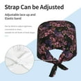 thumbnail image 4 of Kdxio Orchids Flowers Pattern Turban Hat for Women Men Comfortable Adjustable Cleaning Working Cap with Sweatband, 4 of 8