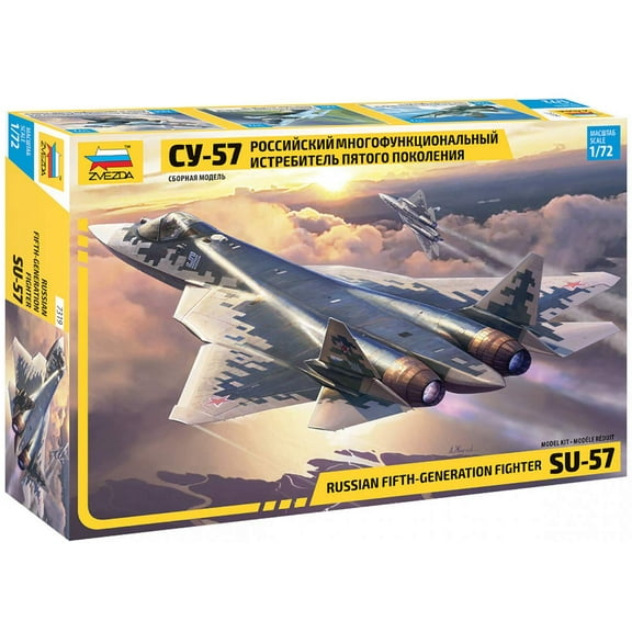 Zvezda Model 7319 Russian Fifth-Generation Fighter SU-57 Scale 1/72