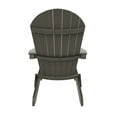 thumbnail image 3 of WestinTrends Tuscany 2-Piece HIPS Outdoor Folding Adirondack Seashell Chair With Folding Ottoman, Charcoal Gray, 3 of 11