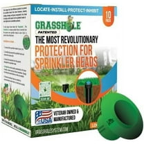 GRASSHOLE - Sprinkler Head Protection Sprinkler Donut, Lawn Sprinkler Guard, Plastic Donuts for Sprinkler Heads 5 Pack