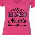 thumbnail image 4 of Inktastic Abuela Blessed Abuelita Women's V-Neck T-Shirt, 4 of 5