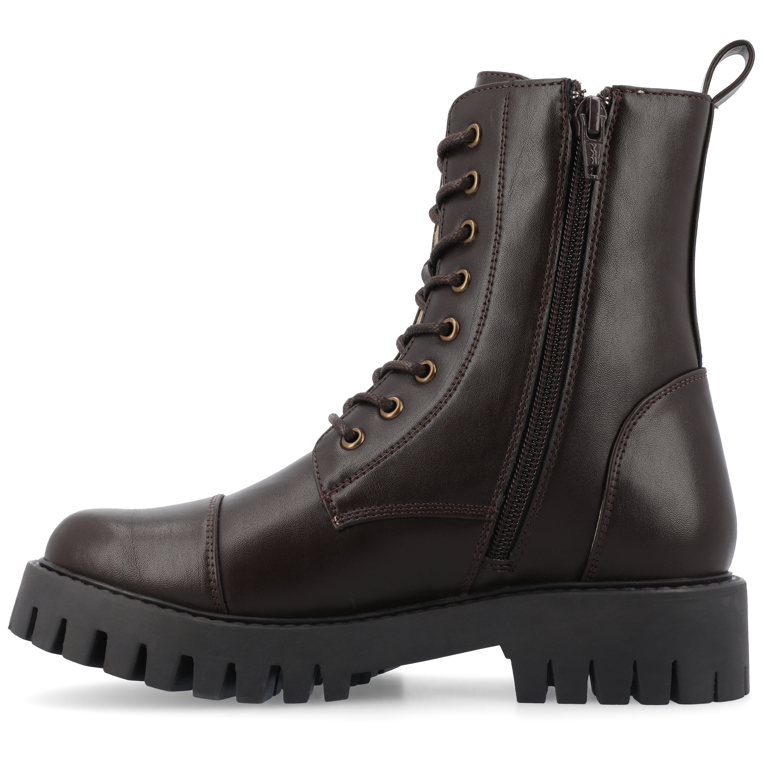 Journee Womens Aaley Combat Inside Zip Booties, Widths Available