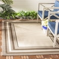 thumbnail image 2 of Safavieh Courtyard Phoebe Bordered Indoor/Outdoor Area Rug, Beige/Dark Beige, 5'3" x 7'7", 2 of 10