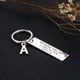thumbnail image 2 of Drive Safe Handsome I Love You parejas llavero grabado coche llaveros letras A-Z llaveros marido novio regalo de cumpleaños, 2 of 4