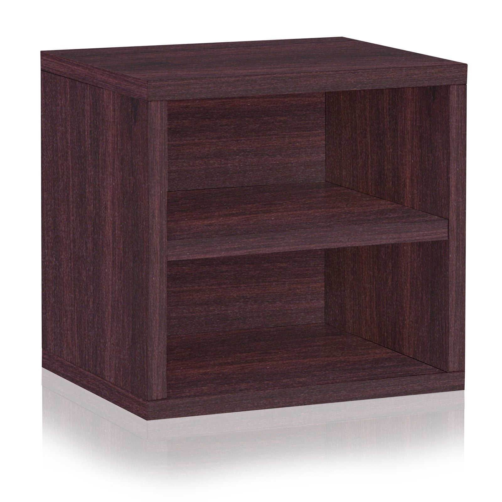 Way Basics Eco Stackable Connect Storage Cube with Shelf, Multiple
