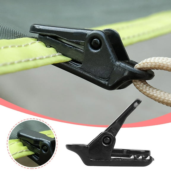 Alligator Clip, Crocodile Tent Awning Windproof fixing Clip, Clamp for Outdoor Camping Canopy Tarps Caravan, 1.46x0.39x0.59"