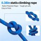 thumbnail image 5 of Cuerda de escalada Kynara Bull, 100 pies (30 m) de nailon, 3/8 pulgadas, azul, 5 of 7