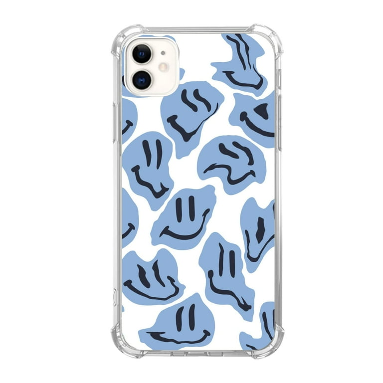Dripping Smiley Face Case Compatible with iPhone 12,Aesthetic Art