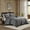 King Grey#23, variant on Cotton Bedding Set, 3PCS King/Cal King Waffle Washed Duvet Set, Charcoal Comforter Set,Cotton Bed In A Bag, Household Supplies & Décor Bedding Bedding Sets 3PCS King/Cal King Waffle Washed Duvet Set