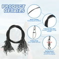 thumbnail image 3 of Fishing Wire Leader Line Steel Heavy Saltwater Fishing Leader Line High Strength with Rolling Swivel and Snap Black, 3 of 5