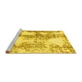 thumbnail image 2 of Ahgly Company Machine Washable Indoor Rectangle Abstract Yellow Modern Area Rugs, 3' x 5', 2 of 4
