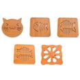 thumbnail image 4 of Bgsha Wooden Table Placemat Heat Resistant Hot Pot Coasters Cup Mat Tea Coaster, 4 of 9