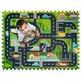 thumbnail image 6 of Sorbus Foam Playmat for Kids - Traffic Play Mat for Babies - Interlocking Floor Mats City Road Design - Track Play Rug for Children - Educational Playmat Rug Squares for Toy Cars & Trucks (12 Tiles), 6 of 10