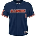 thumbnail image 2 of Unisex ProSphere #1 Navy Illinois Fighting Illini Baseball Jersey, 2 of 3